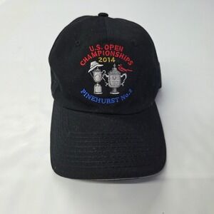 USGA US Open Championships 2014 Pinehurst No 2 Hat Mens OSFA Black Embroidered